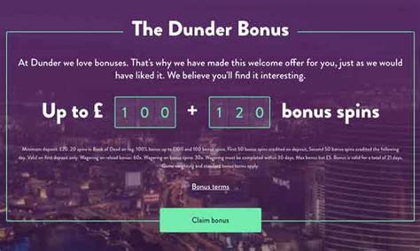 Dunder Casino Bonus: 20 No Deposit Spins On Book 